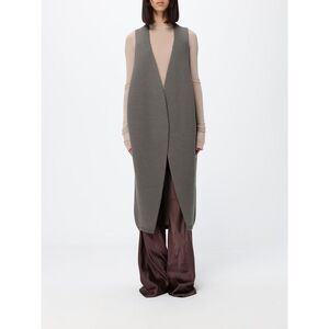 Rick Owens Women Rick Owens Long Cashmere Knit Waistcoat With Deep V-Neck